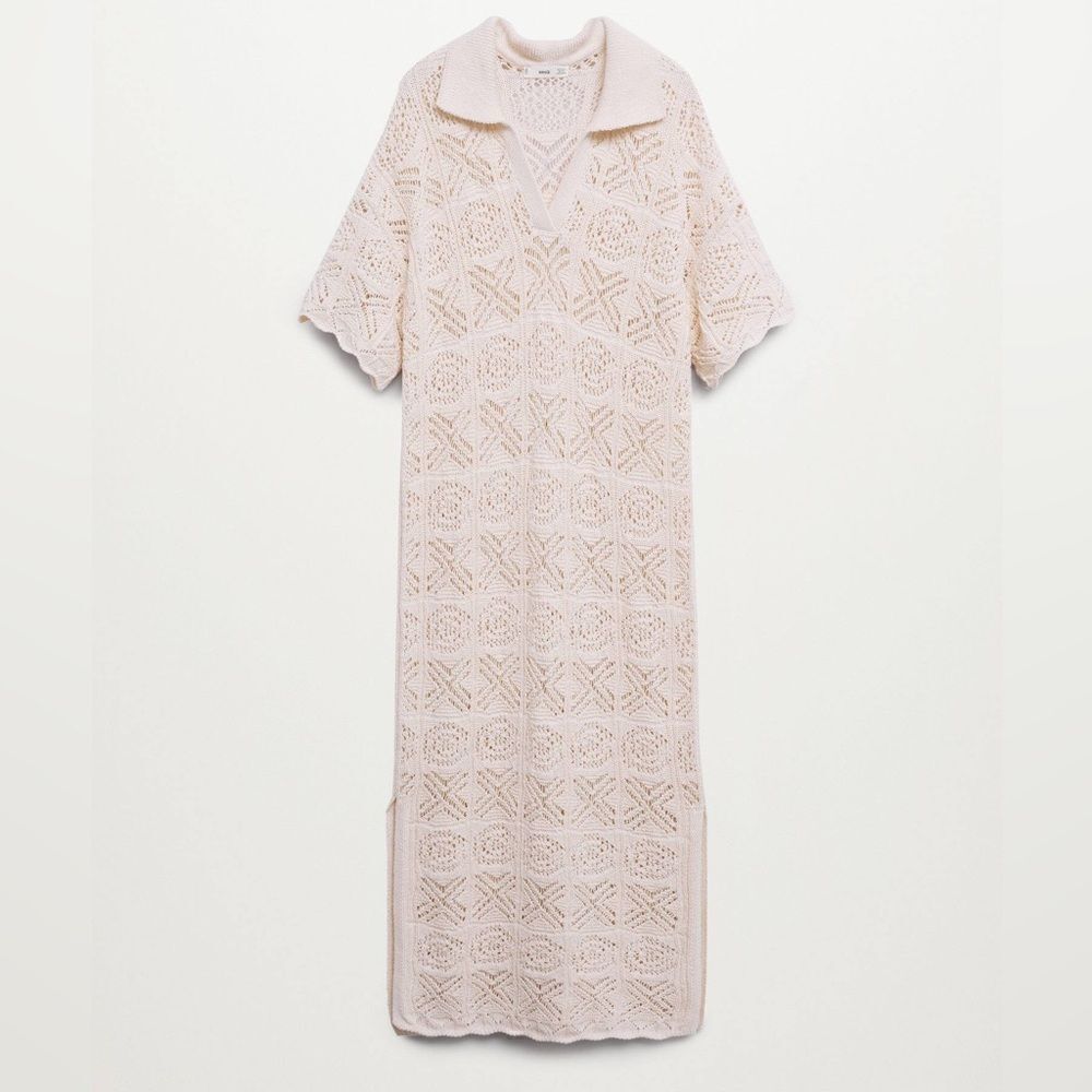 Mango Crochet Cotton dress new - Picture 8 of 15